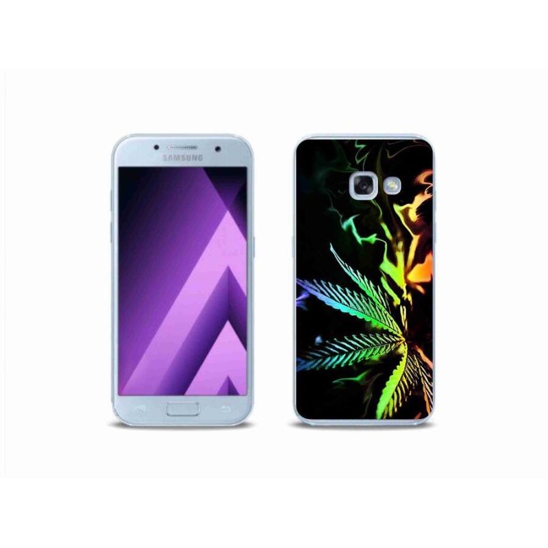 Gelový kryt mmCase na mobil Samsung Galaxy A3 (2017) - konopí 2