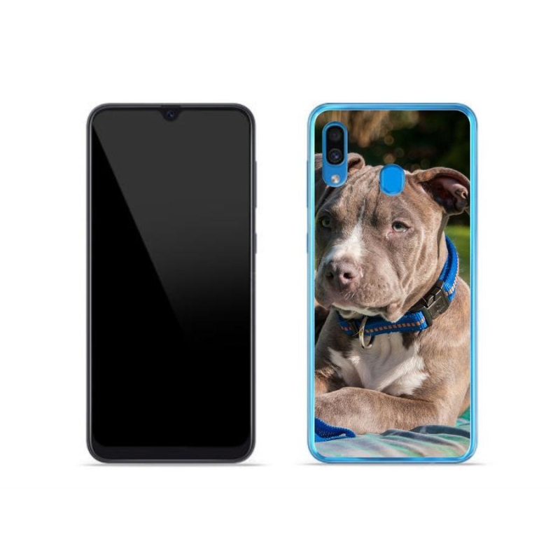 Gelový kryt mmCase na mobil Samsung Galaxy A30 - pitbull