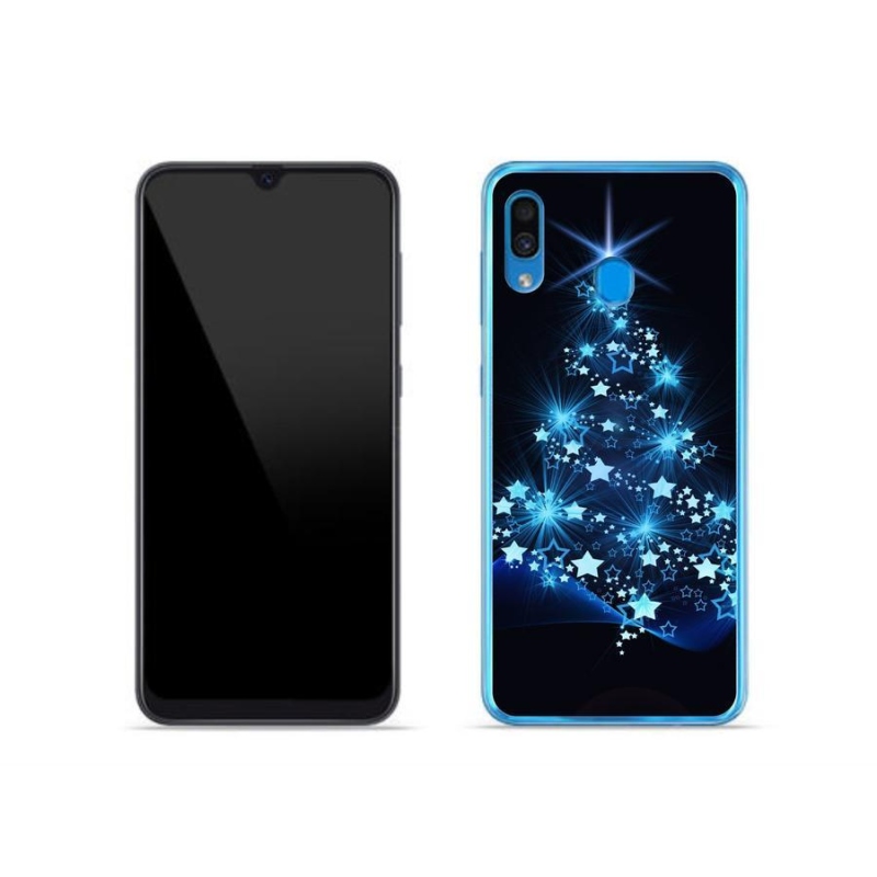 Gelový kryt mmCase na mobil Samsung Galaxy A30 - vánoční stromek