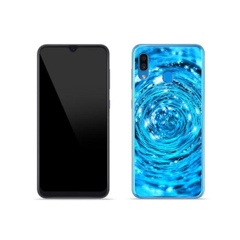 Gelový kryt mmCase na mobil Samsung Galaxy A30 - vodní vír