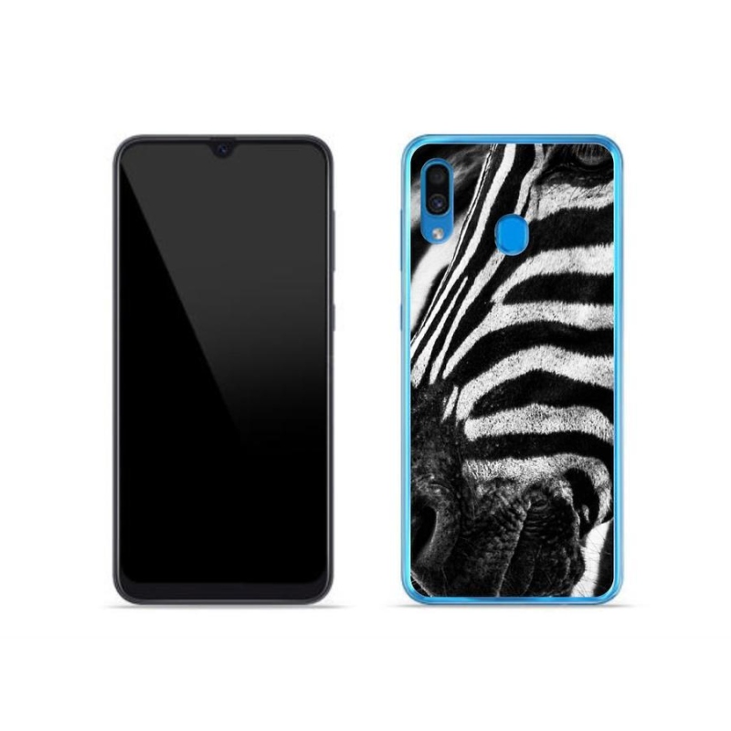 Gelový kryt mmCase na mobil Samsung Galaxy A30 - zebra