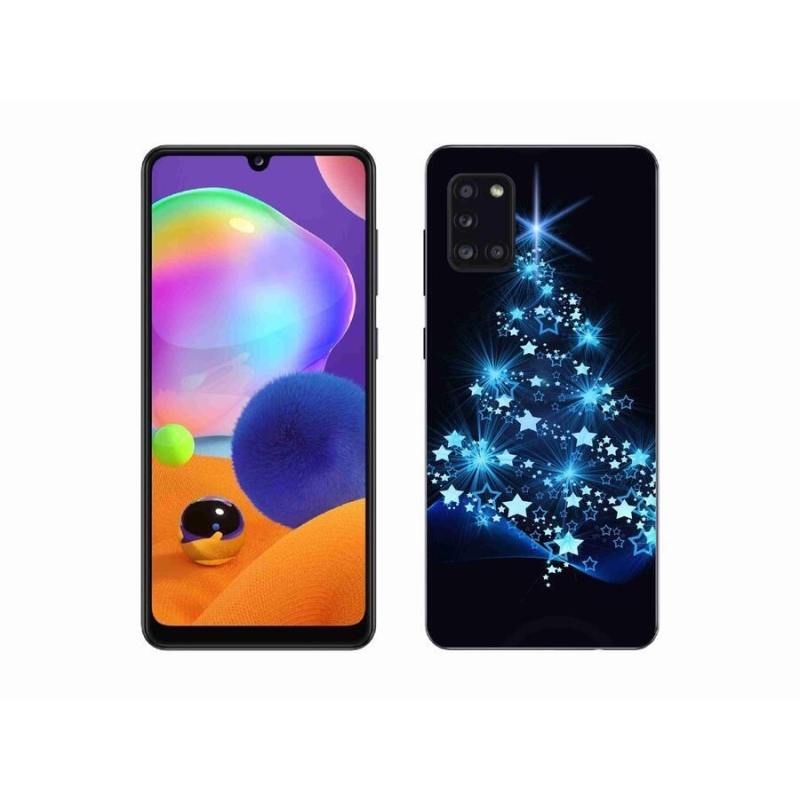 Gelový kryt mmCase na mobil Samsung Galaxy A31 - vánoční stromek