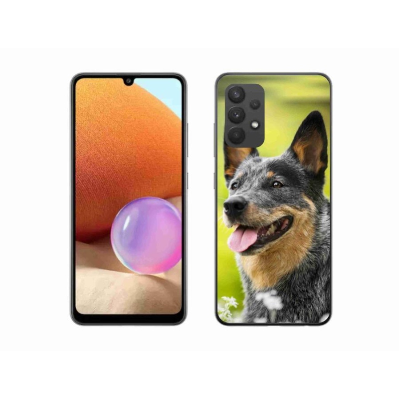 Gelový kryt mmCase na mobil Samsung Galaxy A32 4G - australský honácký pes