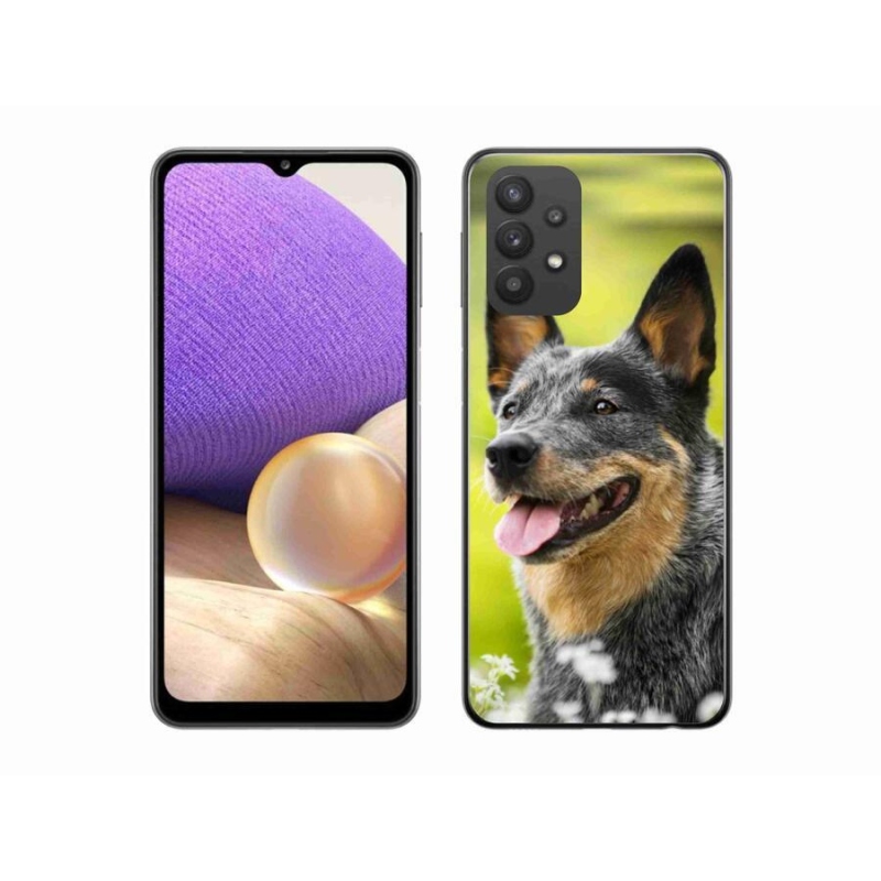 Gelový kryt mmCase na mobil Samsung Galaxy A32 5G - australský honácký pes
