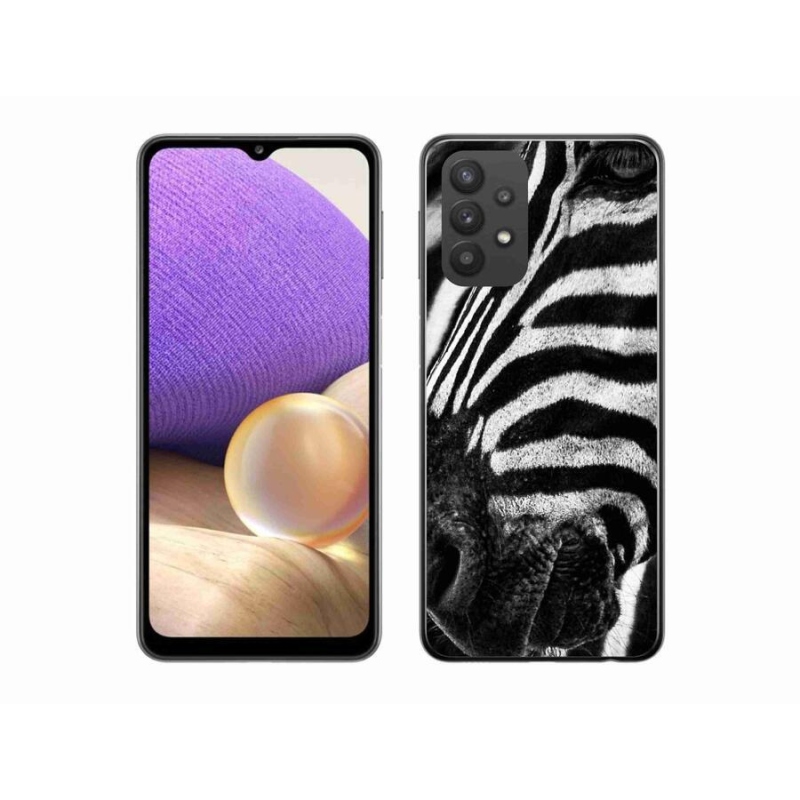 Gelový kryt mmCase na mobil Samsung Galaxy A32 5G - zebra
