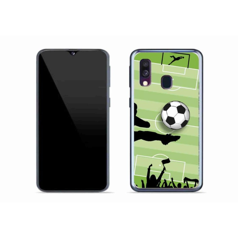 Gelový kryt mmCase na mobil Samsung Galaxy A40 - fotbal 3