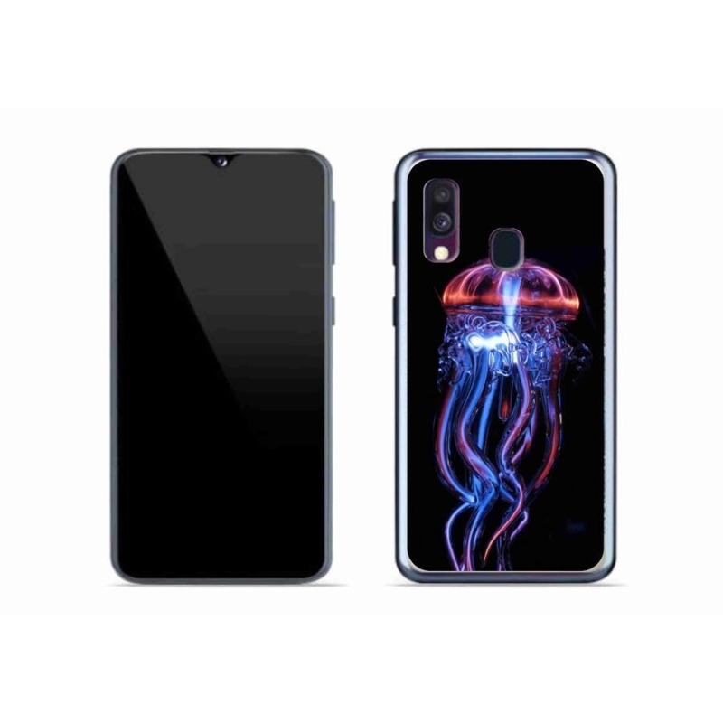 Gelový kryt mmCase na mobil Samsung Galaxy A40 - medúza
