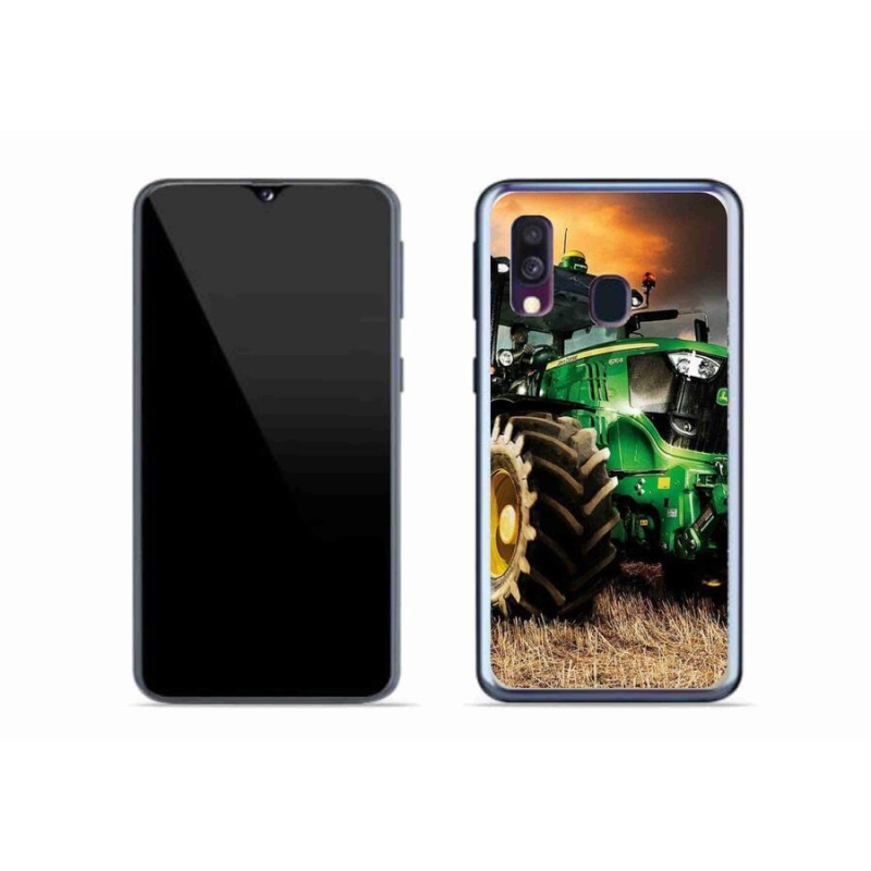 Gelový kryt mmCase na mobil Samsung Galaxy A40 - traktor