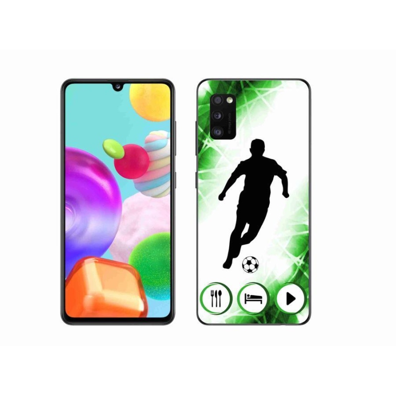 Gelový kryt mmCase na mobil Samsung Galaxy A41 - fotbalista