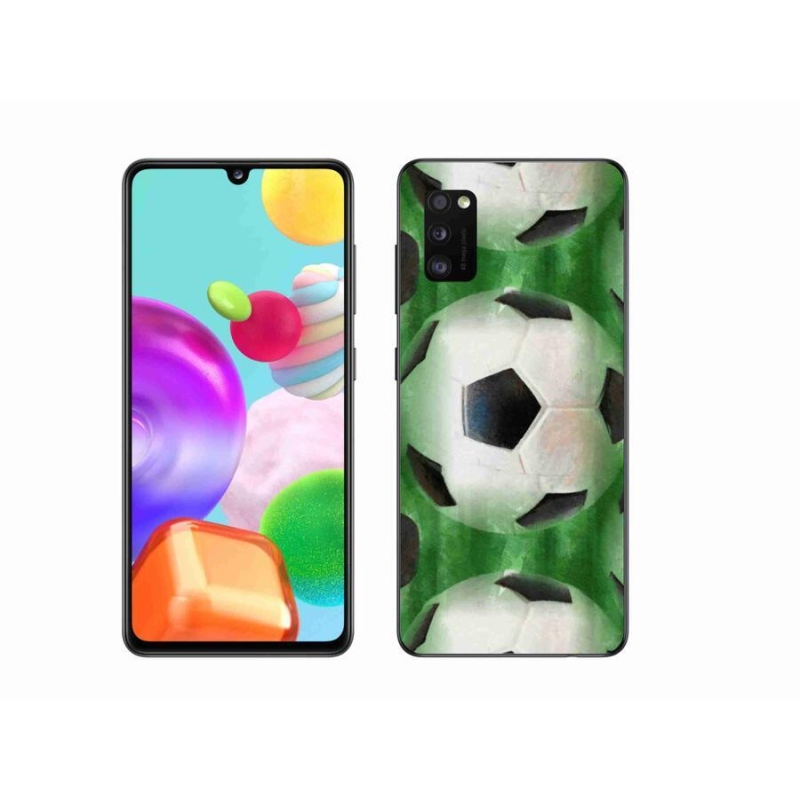 Gelový kryt mmCase na mobil Samsung Galaxy A41 - fotbalový míč