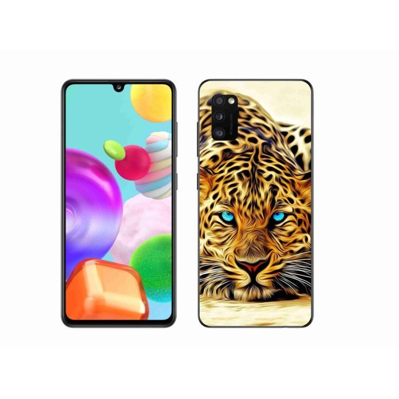 Gelový kryt mmCase na mobil Samsung Galaxy A41 - kreslený tygr