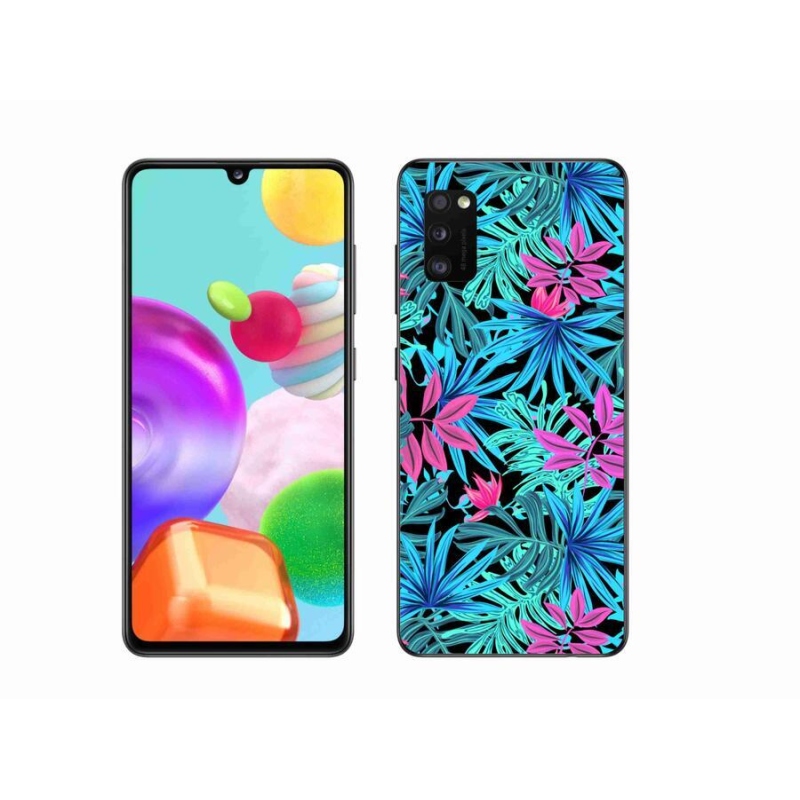 Gelový kryt mmCase na mobil Samsung Galaxy A41 - květiny 3