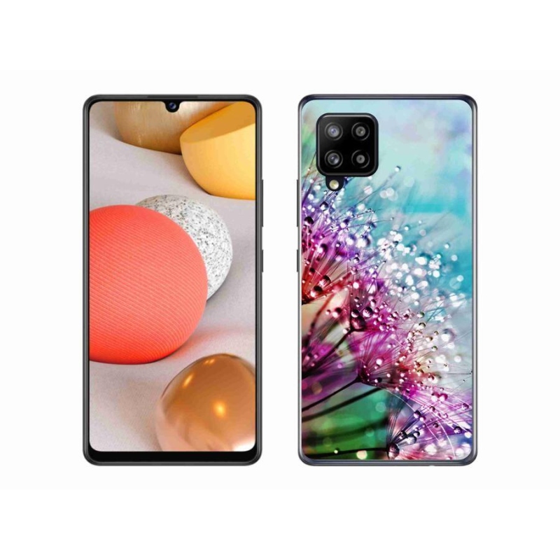 Gelový kryt mmCase na mobil Samsung Galaxy A42 5G - barevné květy