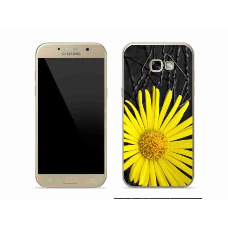 Gelový kryt mmCase na mobil Samsung Galaxy A5 (2017) - žlutá květina