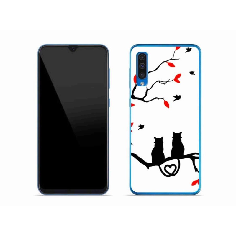 Gelový kryt mmCase na mobil Samsung Galaxy A50 - kočičí láska