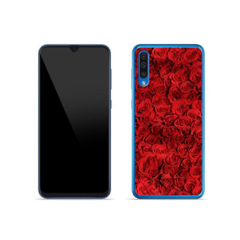 Gelový kryt mmCase na mobil Samsung Galaxy A50 - růže