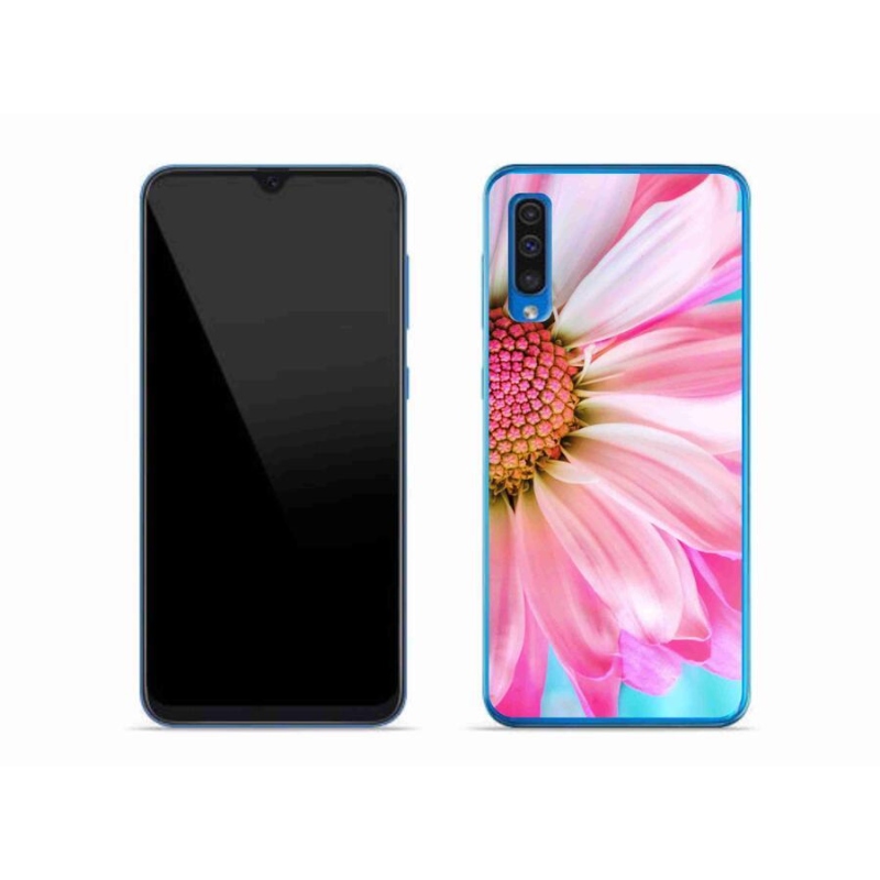 Gelový kryt mmCase na mobil Samsung Galaxy A50 - růžová květina