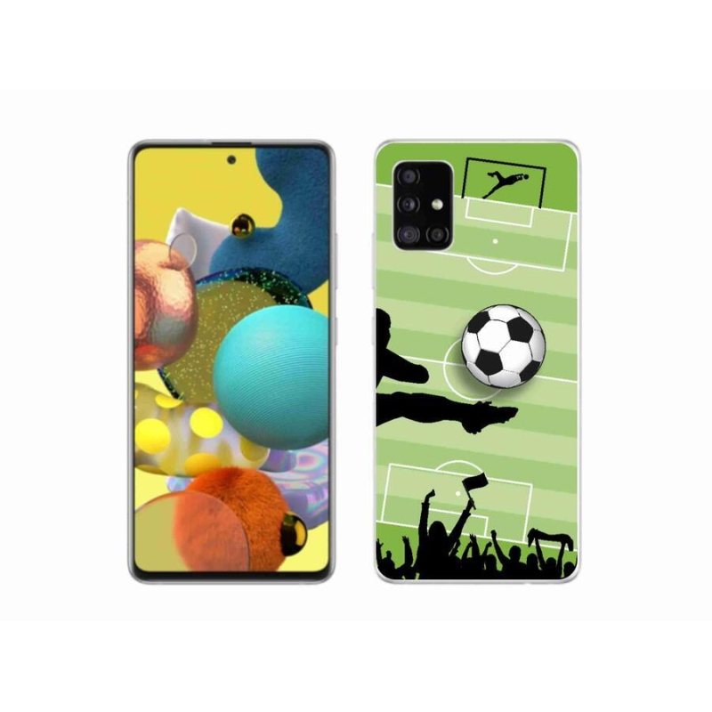 Gelový kryt mmCase na mobil Samsung Galaxy A51 5G - fotbal 3