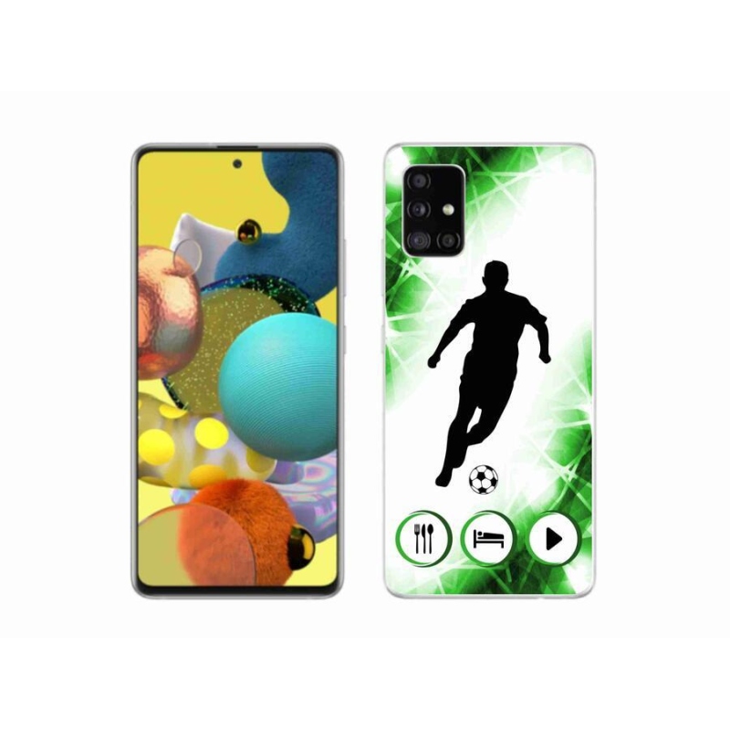 Gelový kryt mmCase na mobil Samsung Galaxy A51 5G - fotbalista