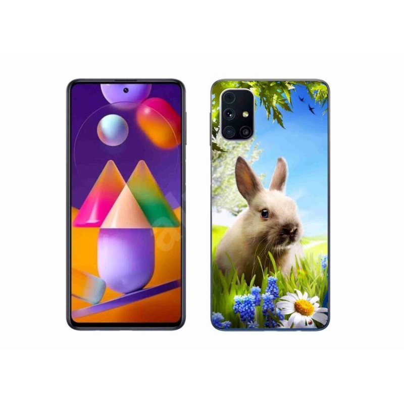 Gelový kryt mmCase na mobil Samsung Galaxy A51 5G - zajíček