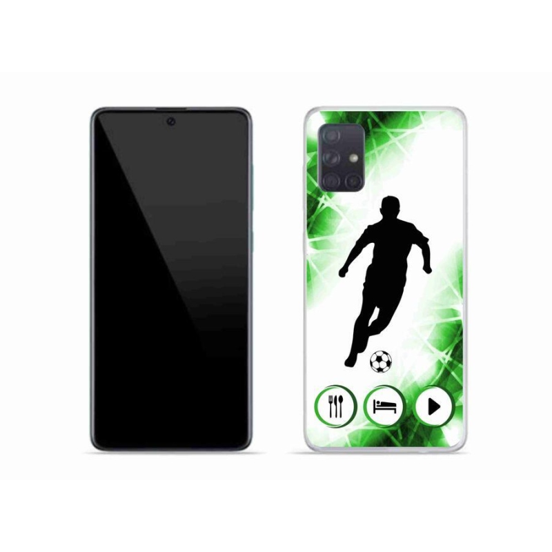 Gelový kryt mmCase na mobil Samsung Galaxy A51 - fotbalista