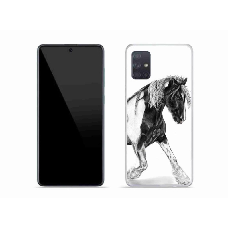 Gelový kryt mmCase na mobil Samsung Galaxy A51 - kůň