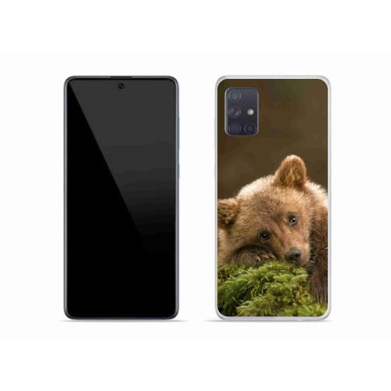 Gelový kryt mmCase na mobil Samsung Galaxy A51 - medvěd