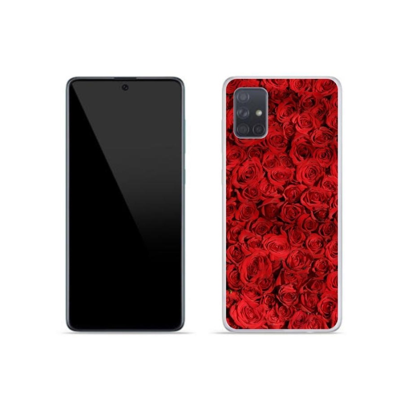 Gelový kryt mmCase na mobil Samsung Galaxy A51 - růže
