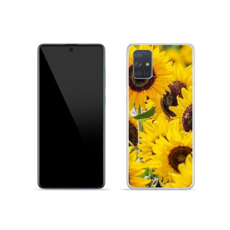 Gelový kryt mmCase na mobil Samsung Galaxy A51 - slunečnice