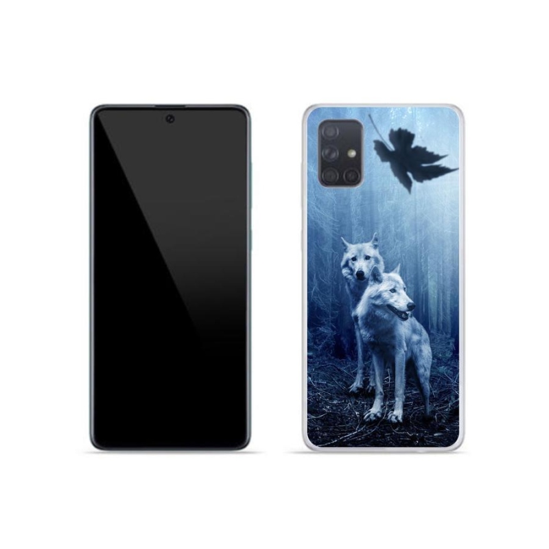 Gelový kryt mmCase na mobil Samsung Galaxy A51 - vlci v lese