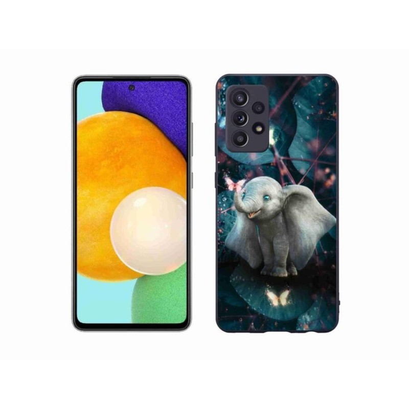 Gelový kryt mmCase na mobil Samsung Galaxy A52/A52 5G - roztomilý slon