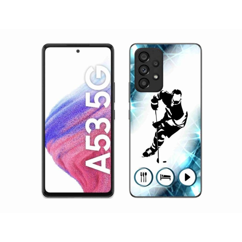 Gelový kryt mmCase na mobil Samsung Galaxy A53 5G - hokej 1