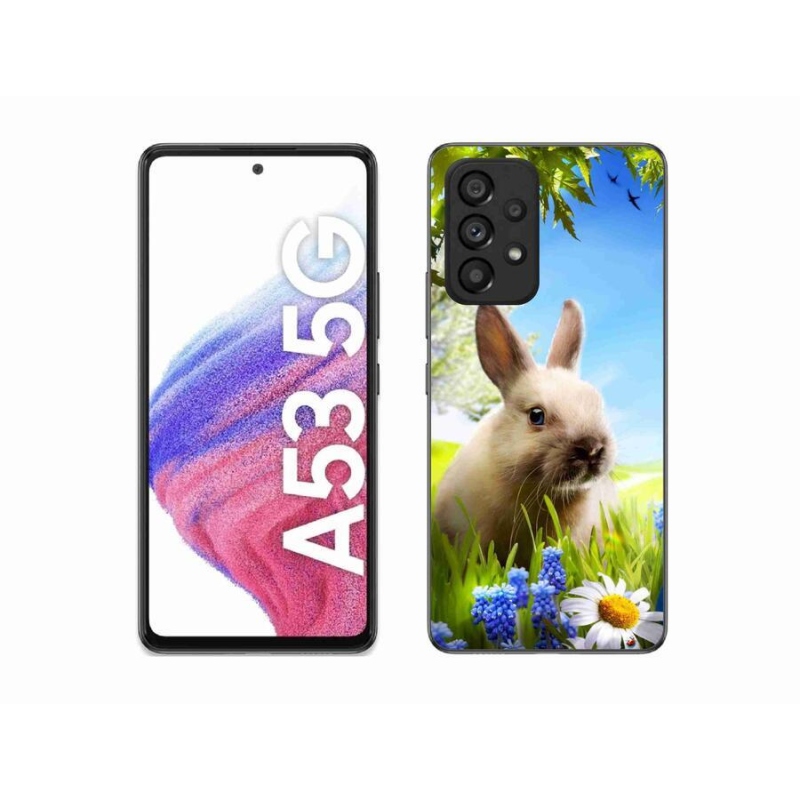 Gelový kryt mmCase na mobil Samsung Galaxy A53 5G - zajíček