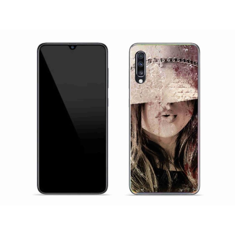 Gelový kryt mmCase na mobil Samsung Galaxy A70 - dívka