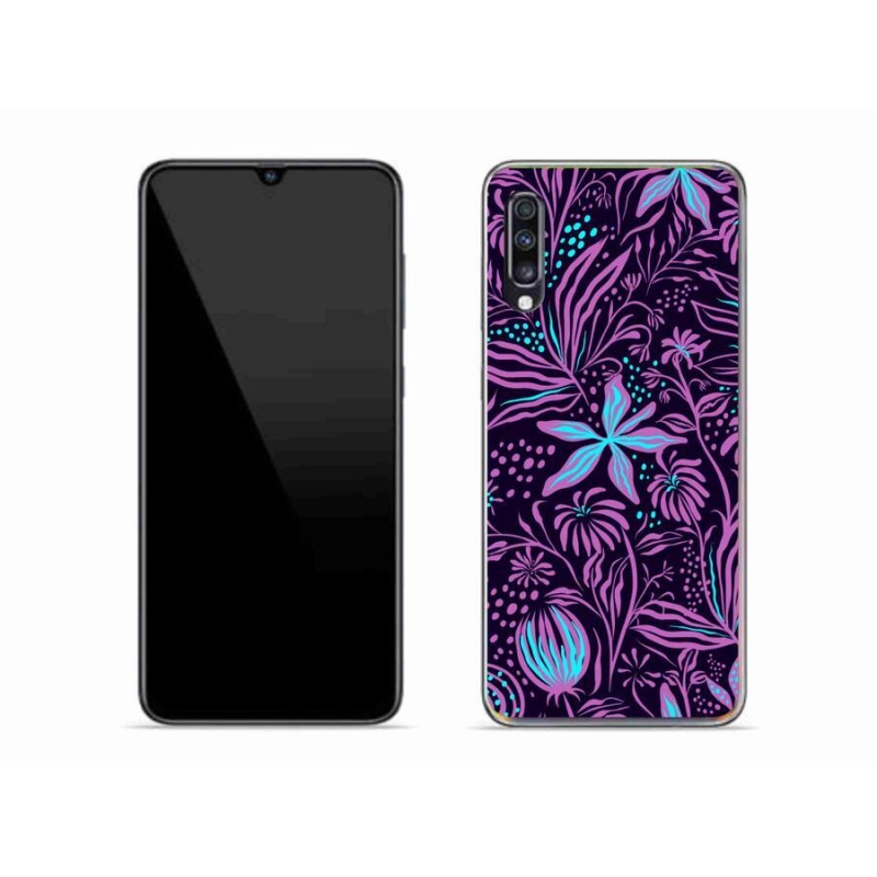 Gelový kryt mmCase na mobil Samsung Galaxy A70 - květiny 2
