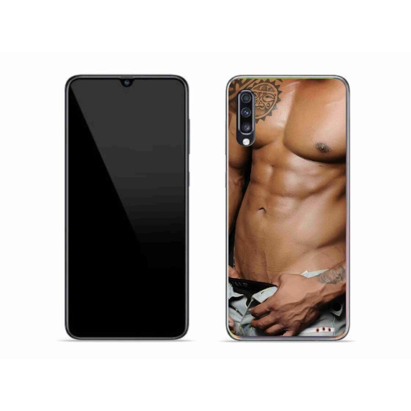 Gelový kryt mmCase na mobil Samsung Galaxy A70 - sexy muž