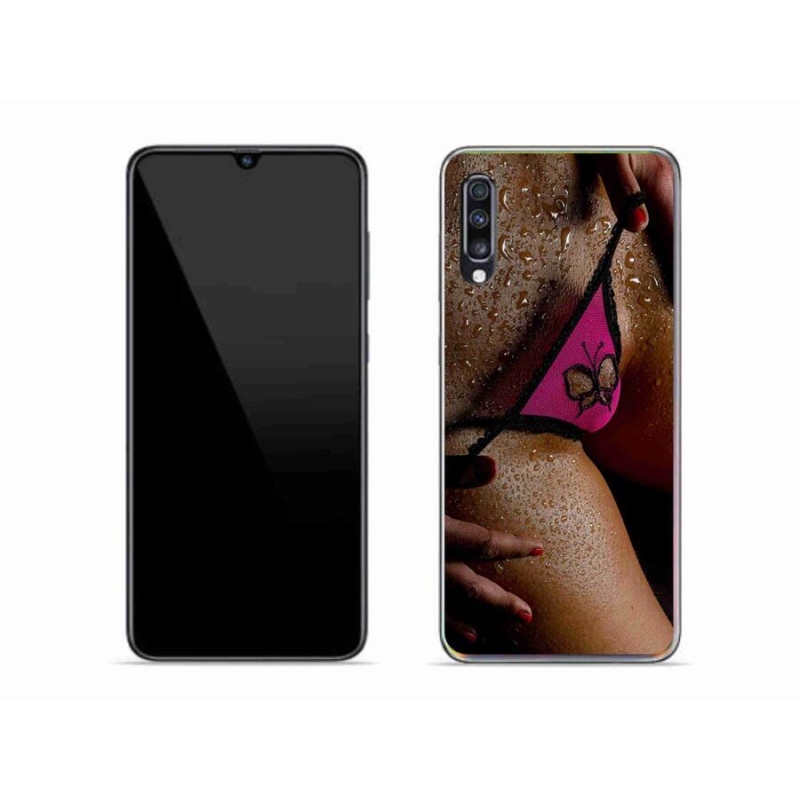 Gelový kryt mmCase na mobil Samsung Galaxy A70 - sexy žena