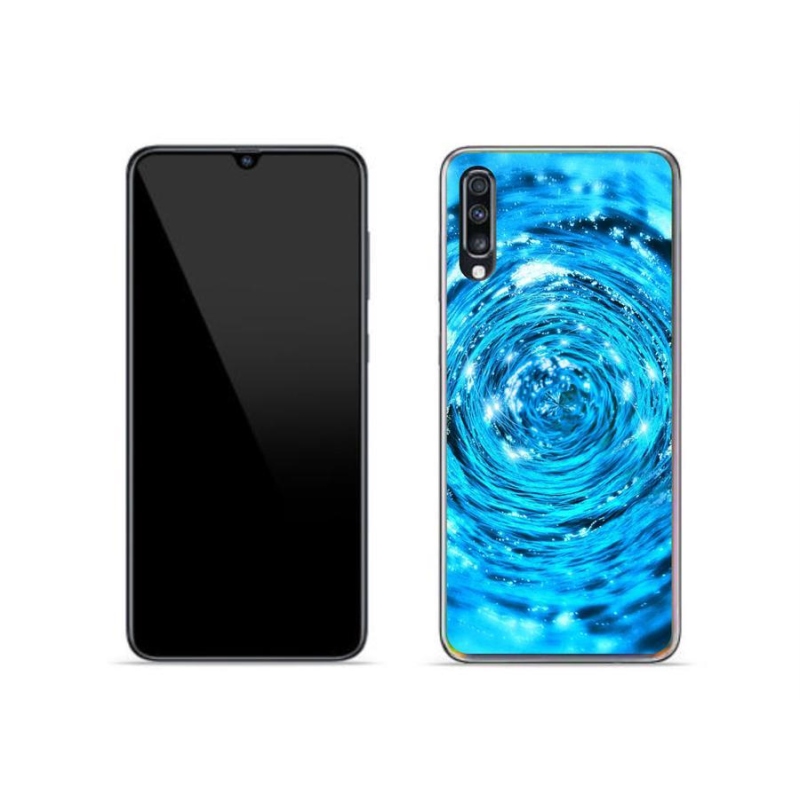 Gelový kryt mmCase na mobil Samsung Galaxy A70 - vodní vír