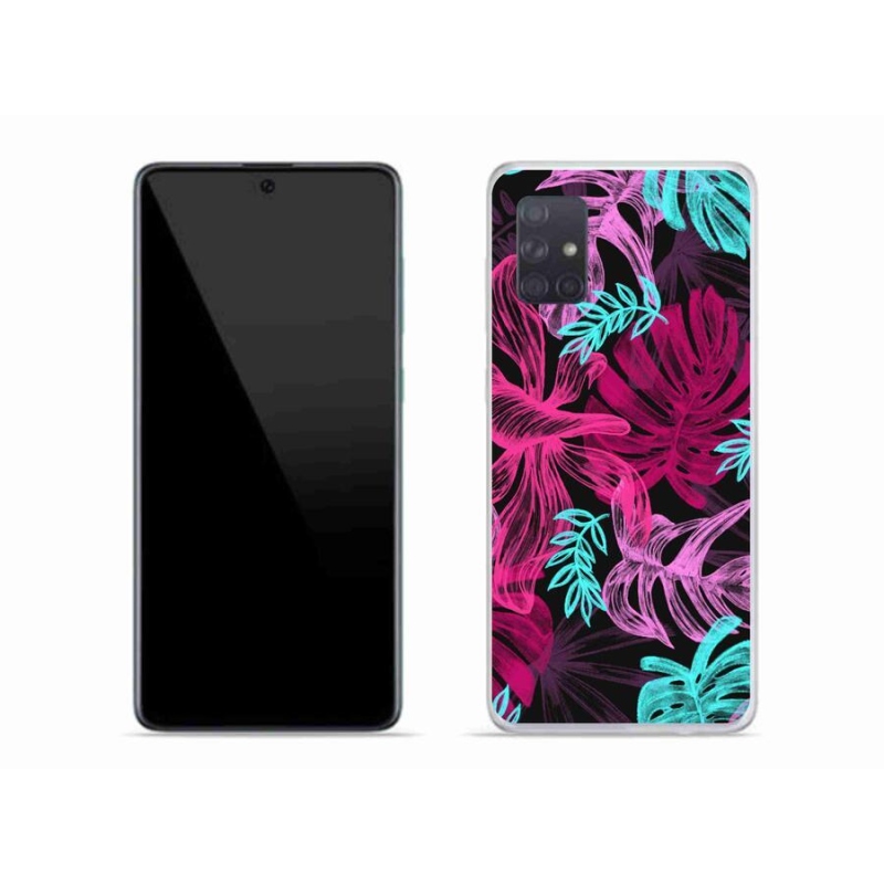 Gelový kryt mmCase na mobil Samsung Galaxy A71 - květiny 1