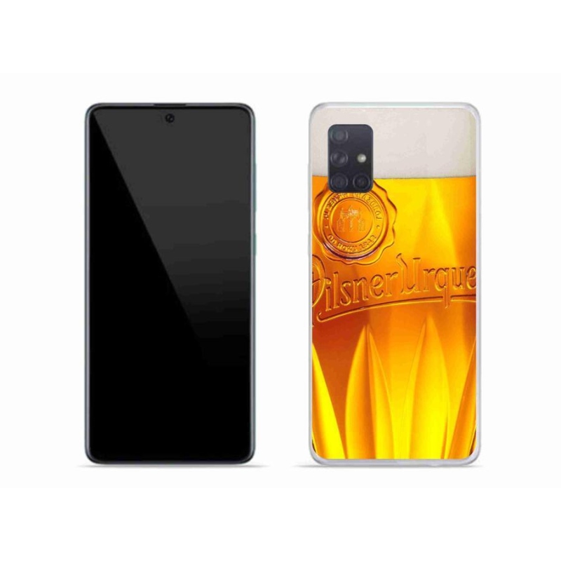 Gelový kryt mmCase na mobil Samsung Galaxy A71 - pivo