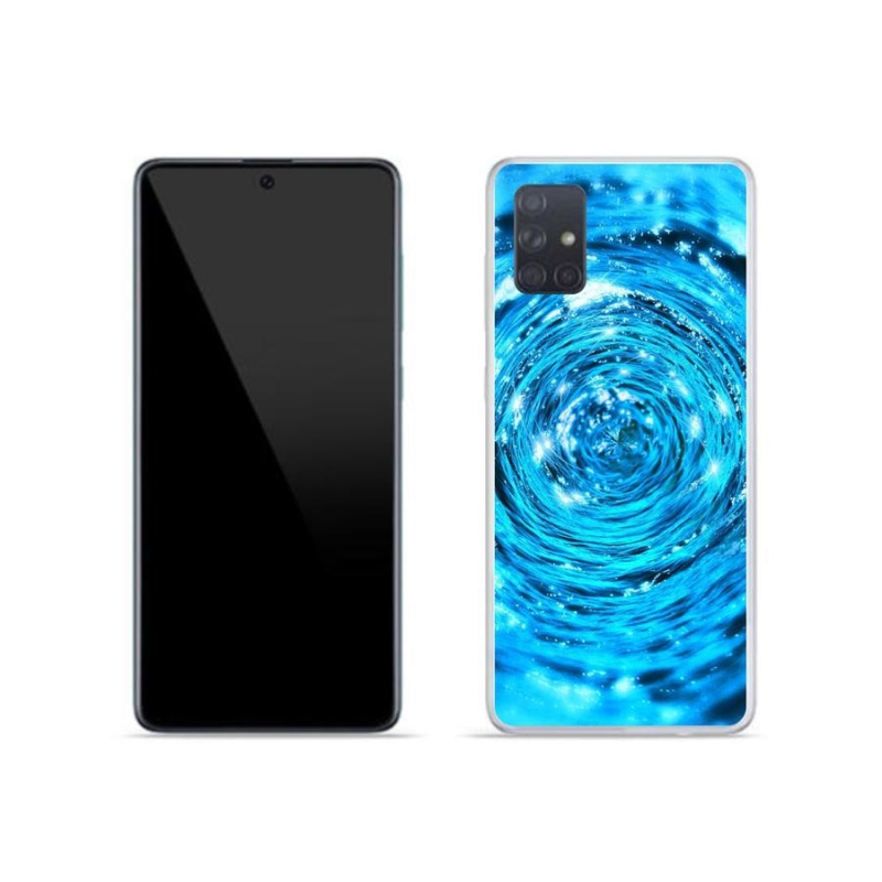Gelový kryt mmCase na mobil Samsung Galaxy A71 - vodní vír