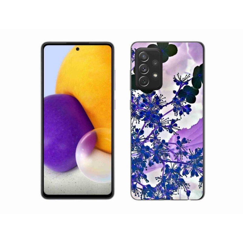 Gelový kryt mmCase na mobil Samsung Galaxy A72/A72 5G - květ hortenzie