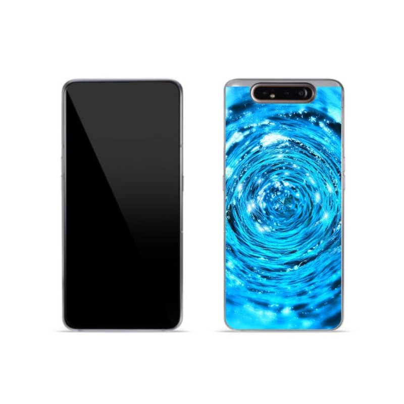 Gelový kryt mmCase na mobil Samsung Galaxy A80 - vodní vír