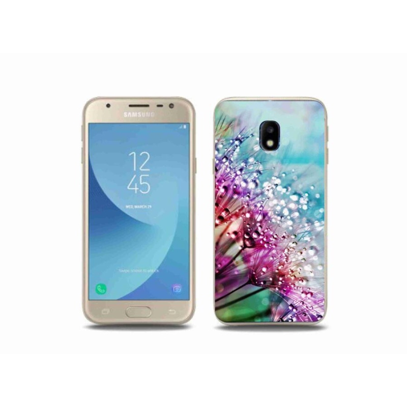 Gelový kryt mmCase na mobil Samsung Galaxy J3 (2017) - barevné květy