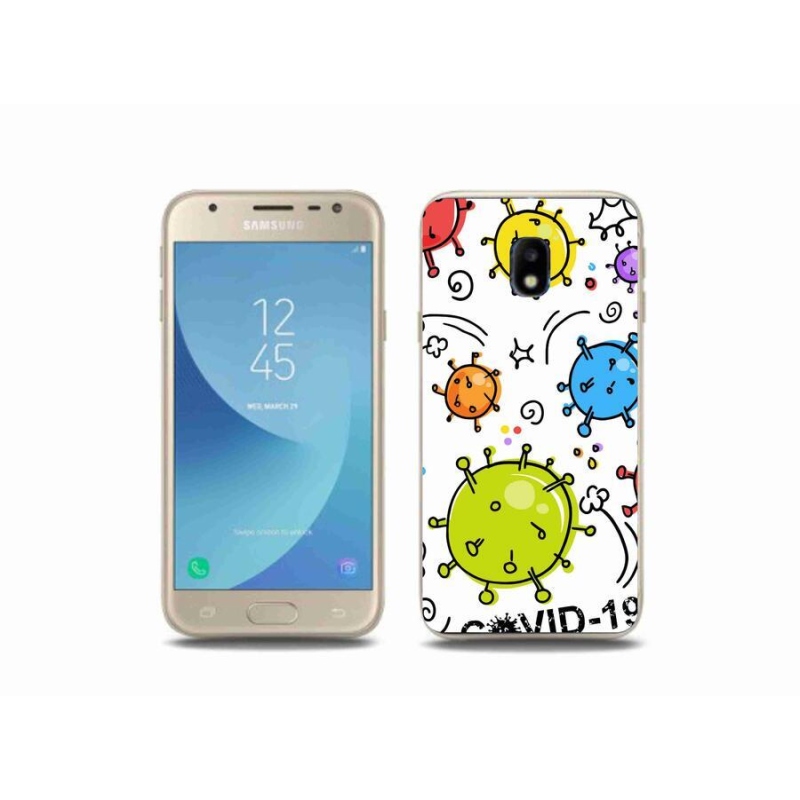 Gelový kryt mmCase na mobil Samsung Galaxy J3 (2017) - covid 2