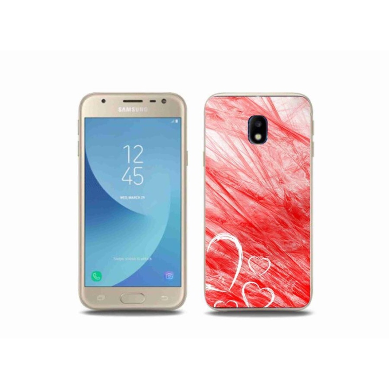 Gelový kryt mmCase na mobil Samsung Galaxy J3 (2017) - heart