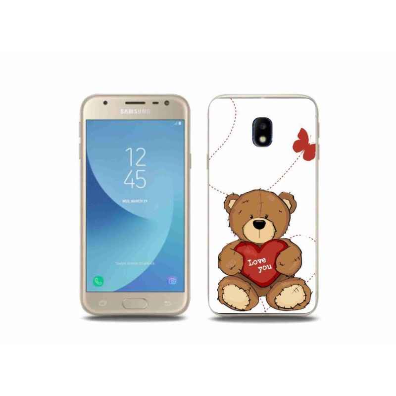 Gelový kryt mmCase na mobil Samsung Galaxy J3 (2017) - love you