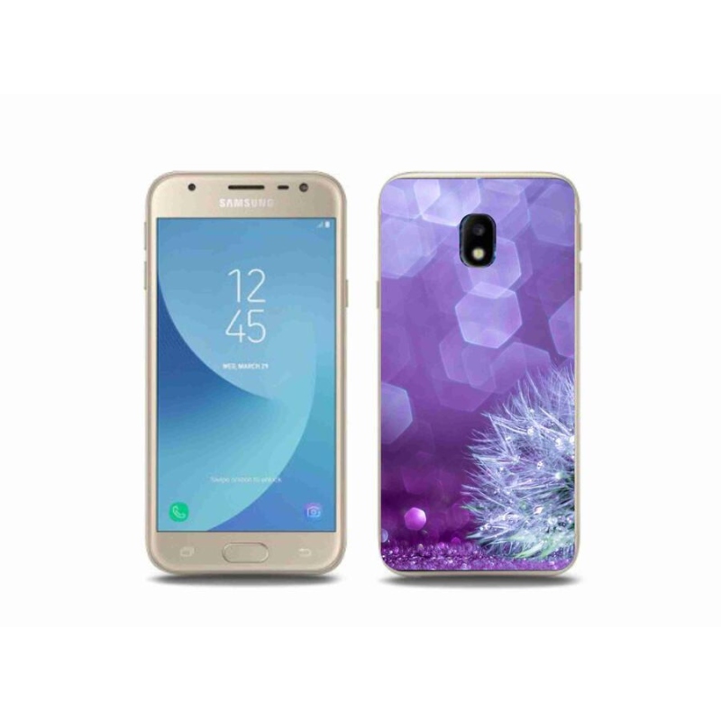 Gelový kryt mmCase na mobil Samsung Galaxy J3 (2017) - odkvetlá pampeliška 2