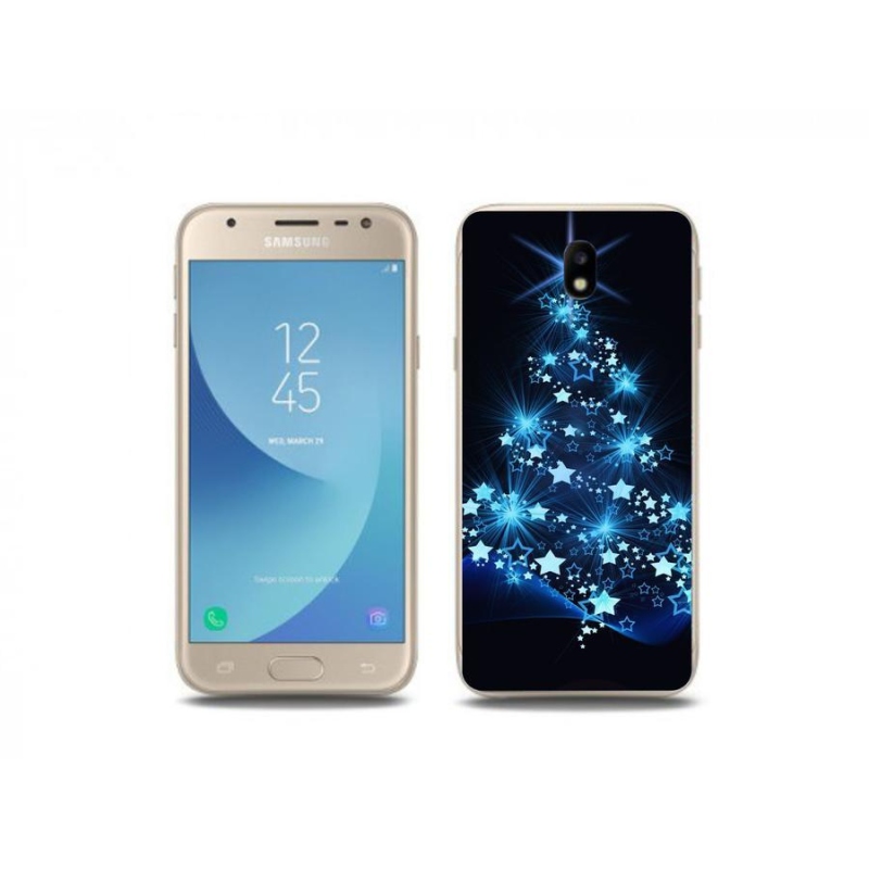 Gelový kryt mmCase na mobil Samsung Galaxy J3 (2017) - vánoční stromek
