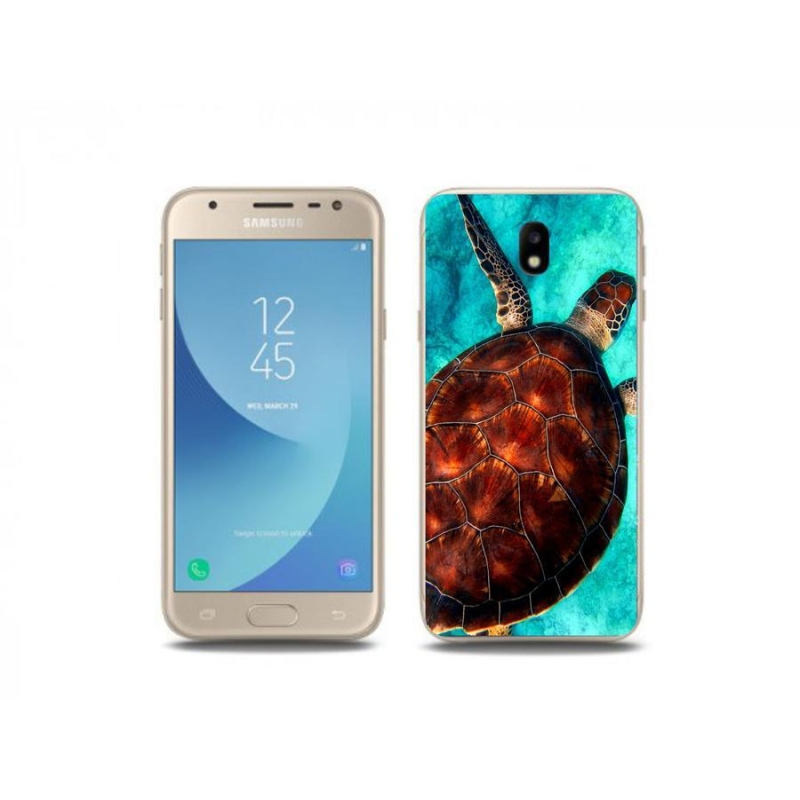 Gelový kryt mmCase na mobil Samsung Galaxy J3 (2017) - želva